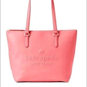 Kate Spade | Larchmont Penny Coral Large Bag
NWT Embossed Logo
